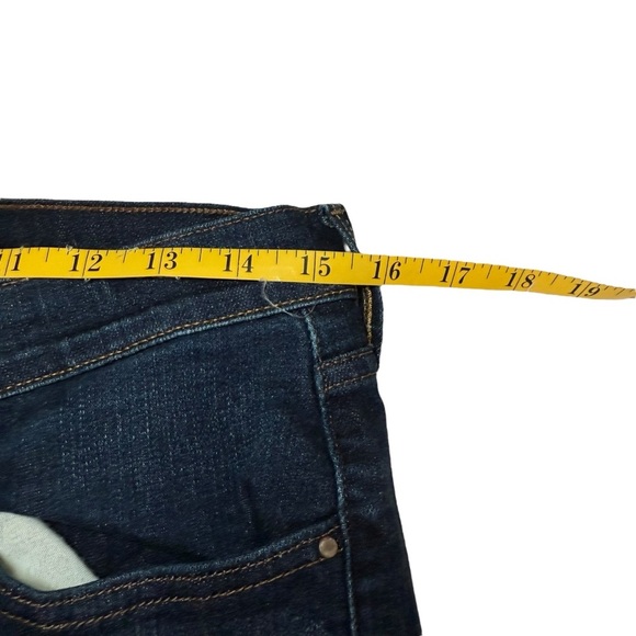 LEVI'S 505 Straight Leg Mid Rise Back Flap Whiskered Jeans WOMEN'S Size 8S EUC - Picture 6 of 12